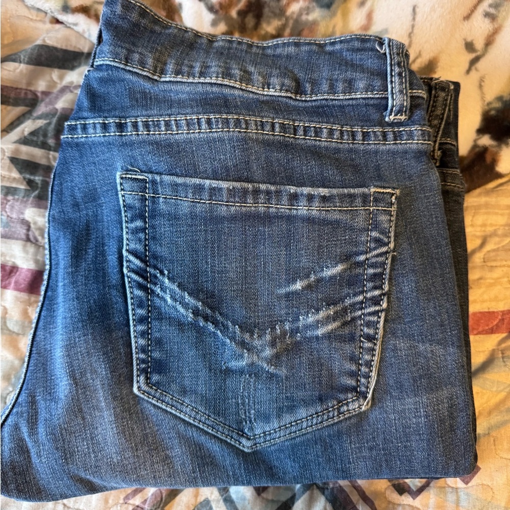 Stetson Women's Distressed Blue Boot Cut Jeans